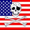 USA Pirate Flag, American Pirate Flag, Pirate Flags, USA Skull Flags, Jolly Rogers American Flags, Novelty Flags