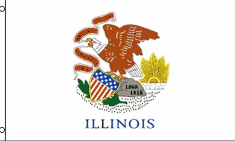 Illinois State Flag, State Flags, Illinois Flag, Illinois State