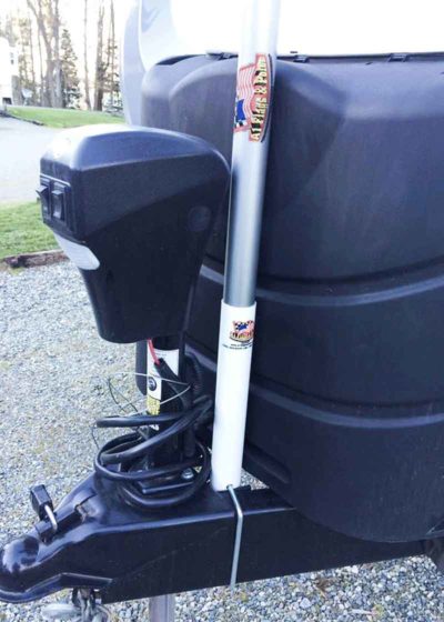 Bumper Flagpole Mount - RV Flagpole Mount - Camp Trailers - Car ...