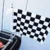 Motorcycle Flagpole with Black and White Checkered Flag, Motorcycle Flagpole with USA Flag, Motorcycle Flagpoles and Flags, Motorcycle Flags, Harleys, Motorcycles