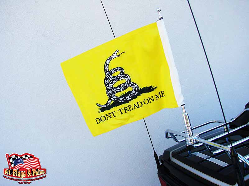 Motorcycle Flagpole with Gadsden Flag Motorcycle FlagpoleFlagpoles