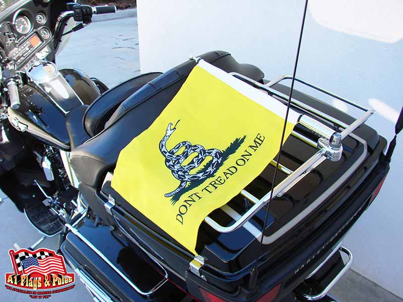 Motorcycle Flagpole with Gadsden Flag Motorcycle FlagpoleFlagpoles