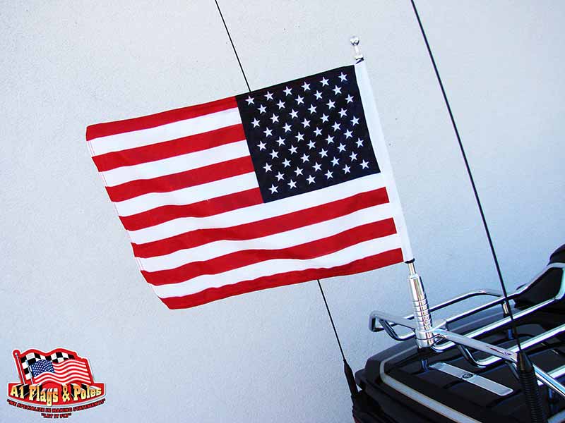 Motorcycle Flagpole with USA Flag Motorcycle FlagpoleFlagpoles, Flags
